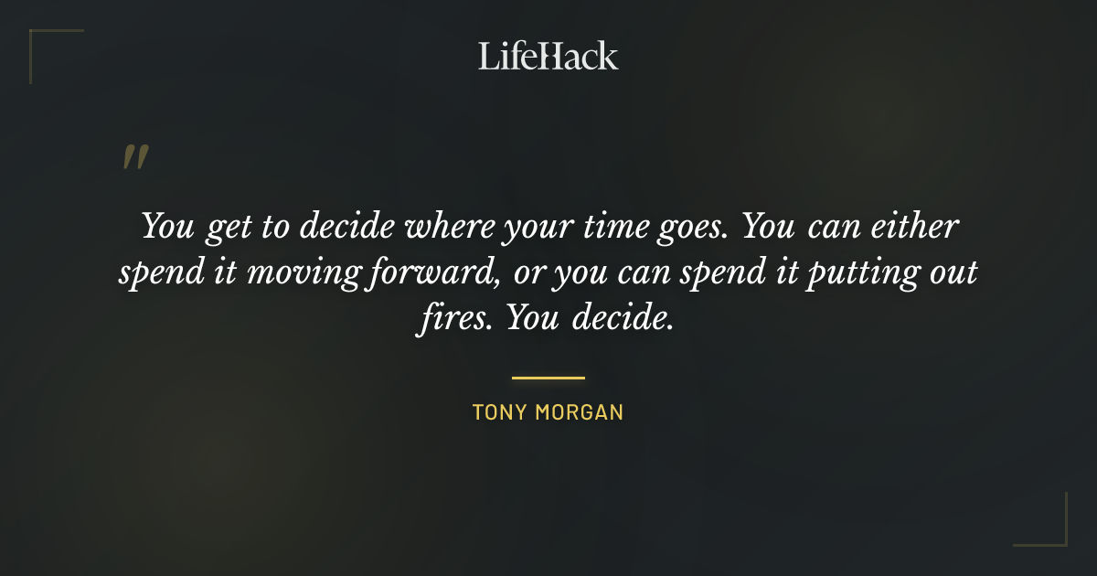 Quote by Tony Morgan