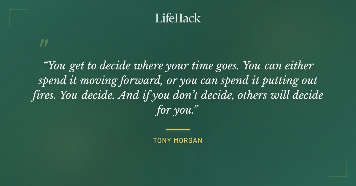 Quote by Tony Morgan