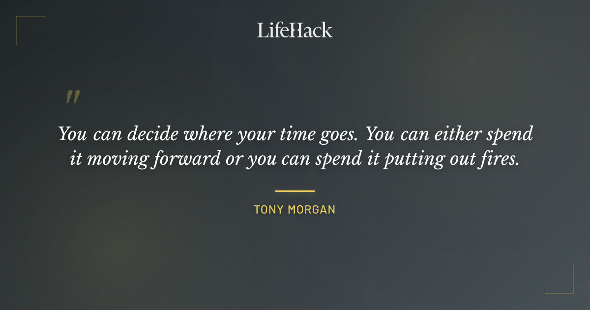 Quote by Tony Morgan
