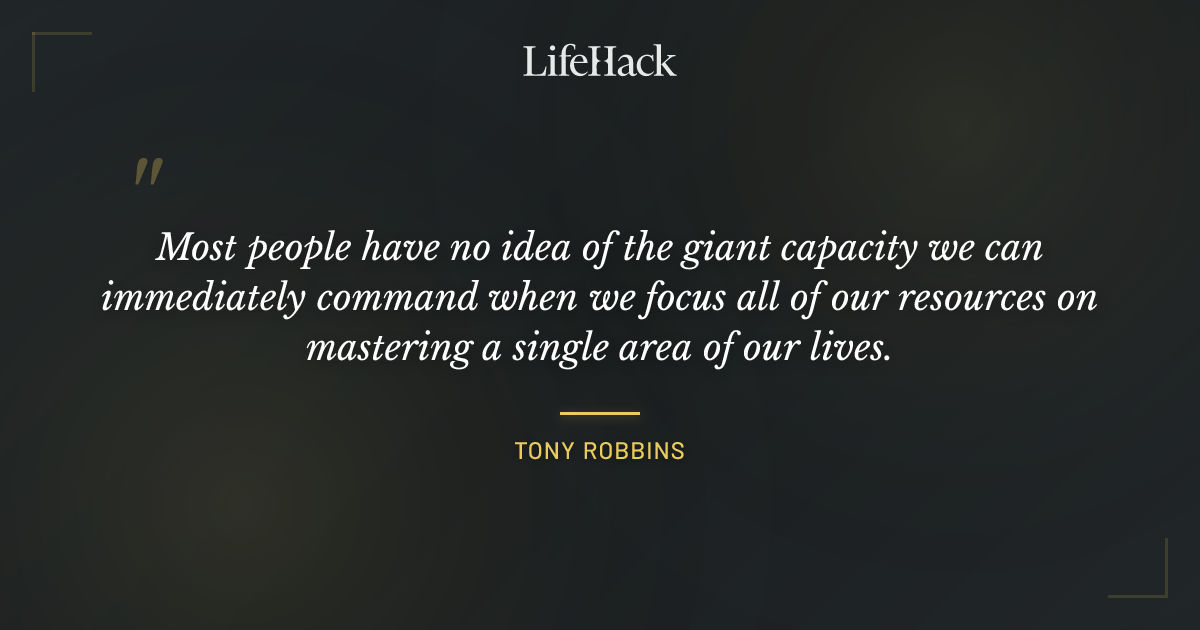Quote by Tony Robbins