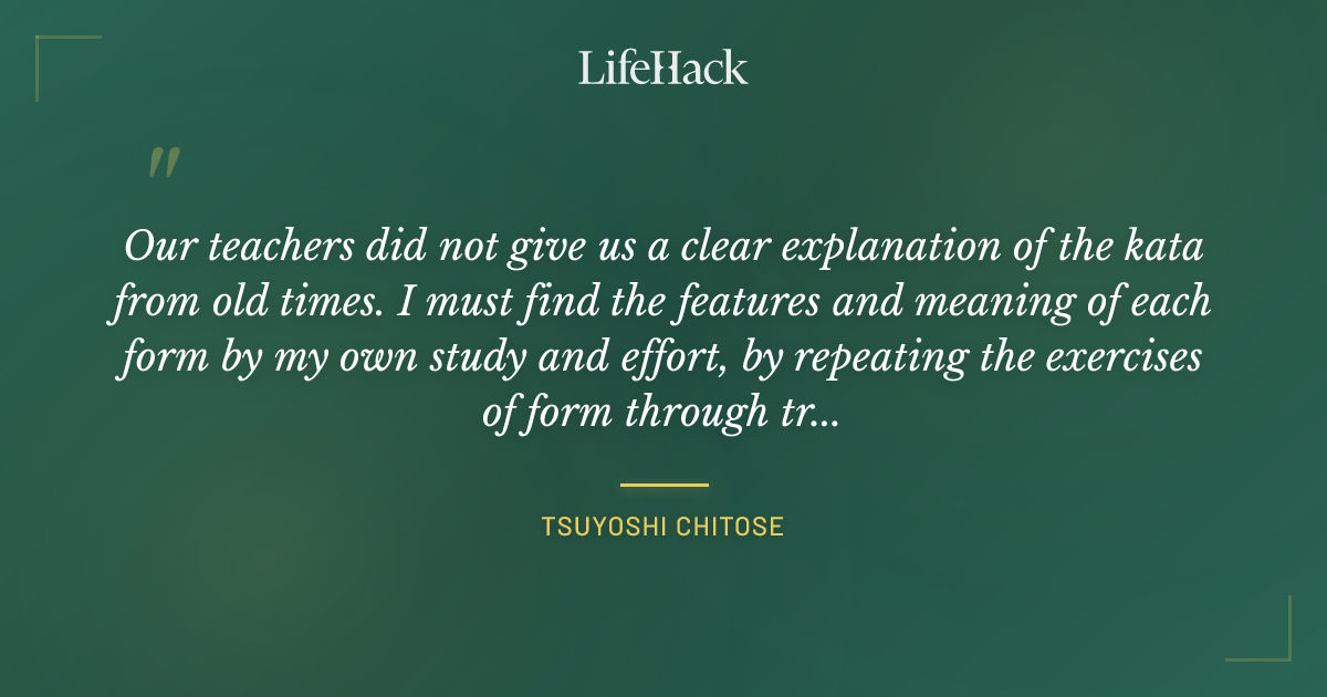 Quote by Tsuyoshi Chitose