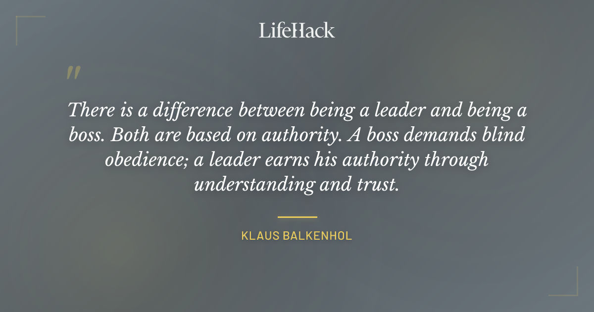 Quote by Klaus Balkenhol