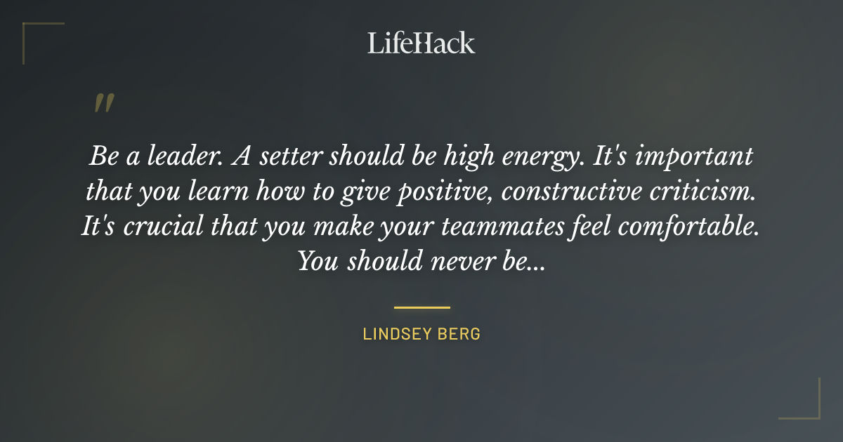 Quote by Lindsey Berg