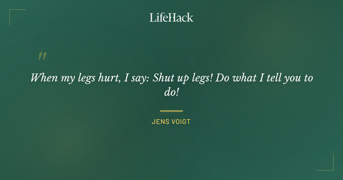 Quote by Jens Voigt