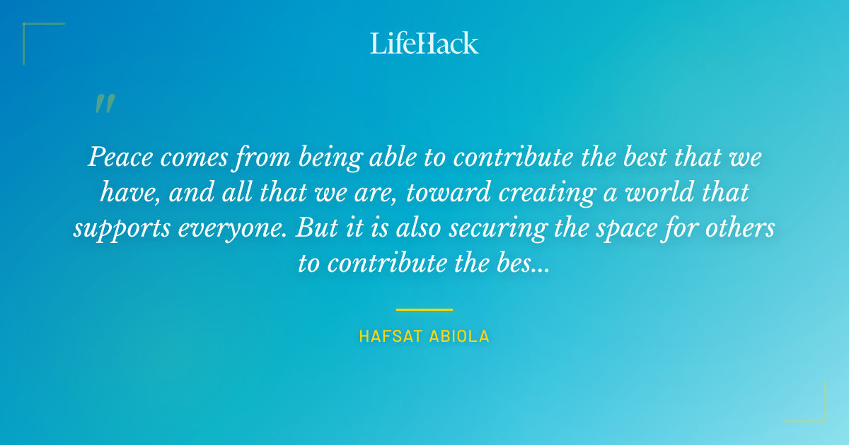 Quote by Hafsat Abiola