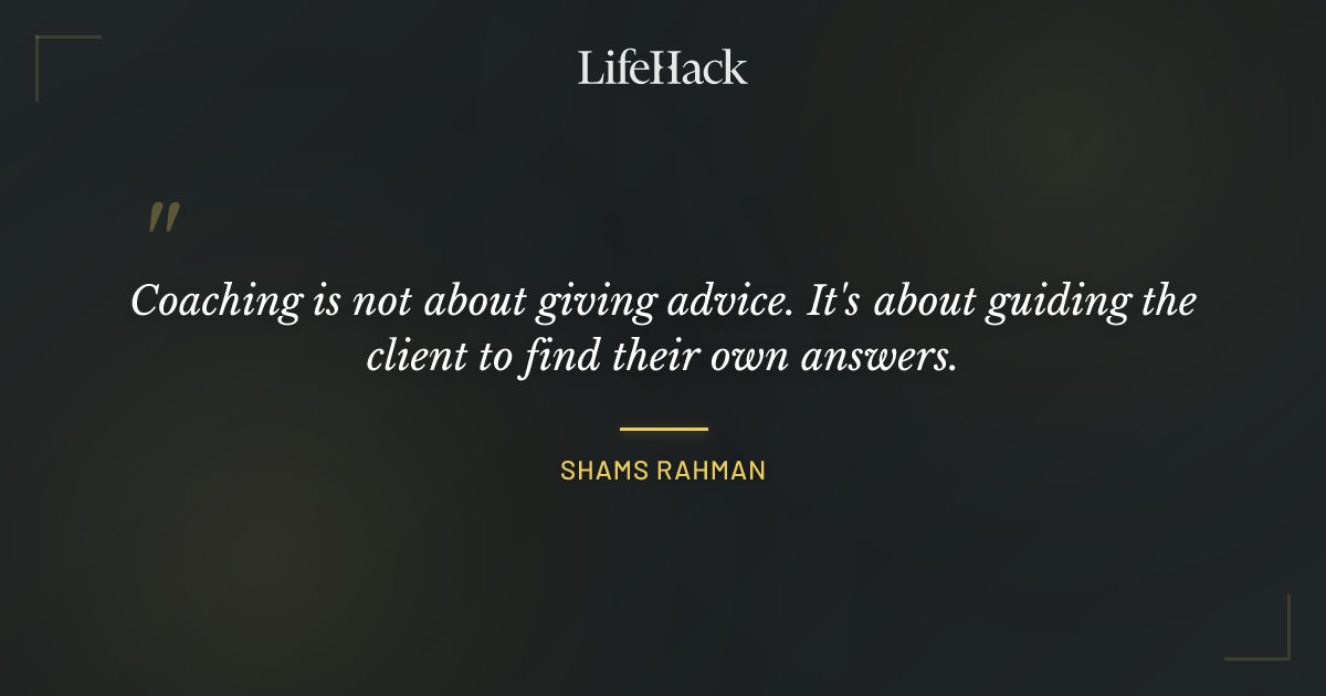 Quote by Shams Rahman
