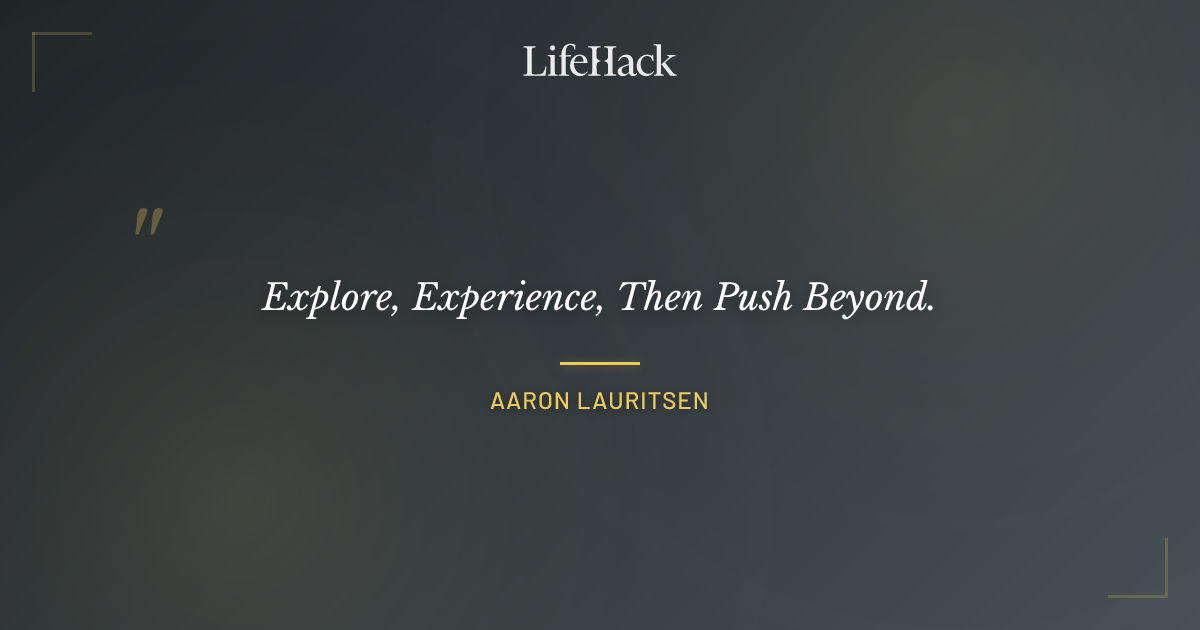 Quote by Aaron Lauritsen