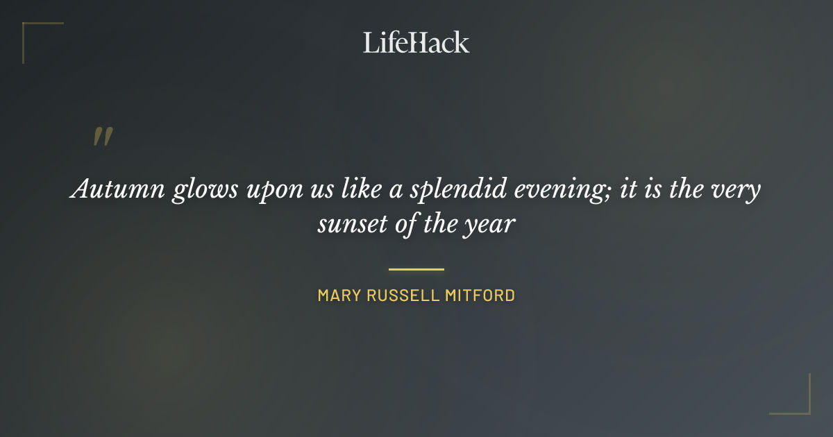 Quote by Mary Russell Mitford
