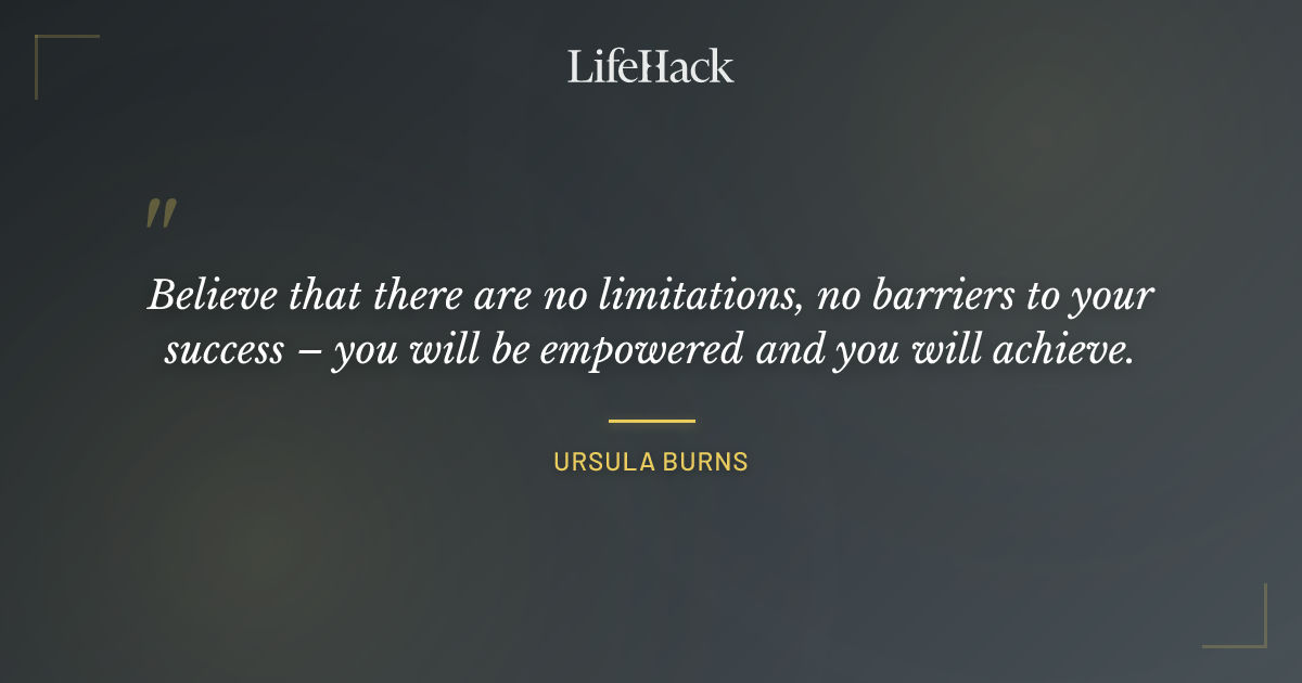 Quote by Ursula Burns