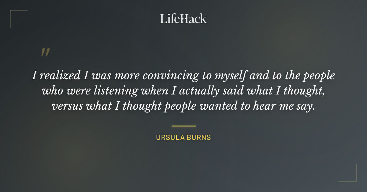 Quote by Ursula Burns