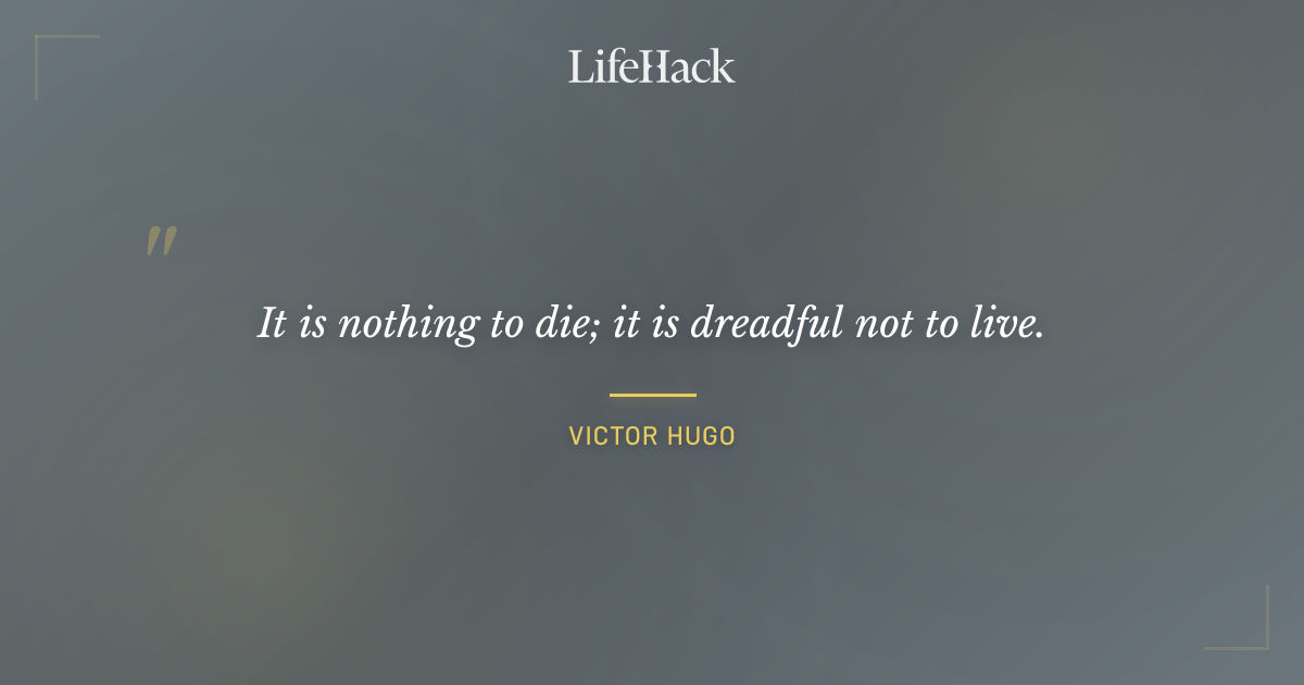 Quote by Victor Hugo
