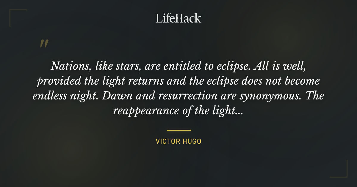 Quote by Victor Hugo
