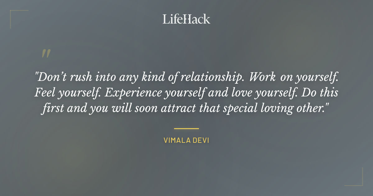 Quote by Vimala Devi