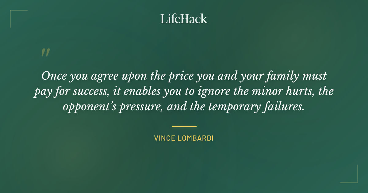 Quote by Vince Lombardi