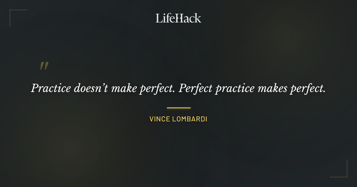 Quote by Vince Lombardi