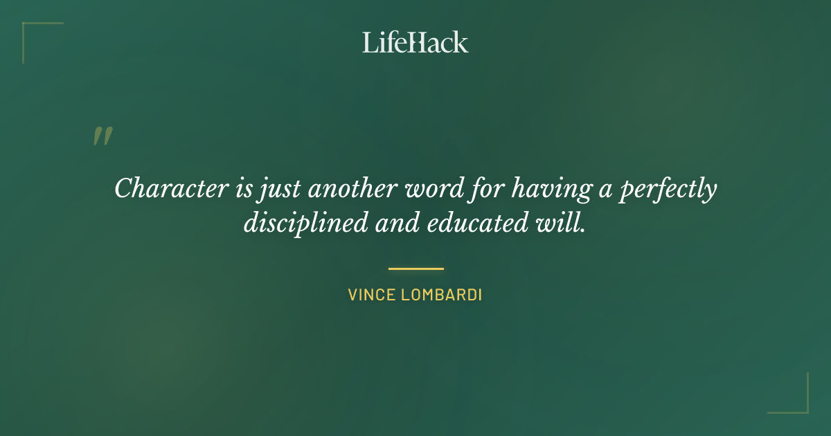 Quote by Vince Lombardi