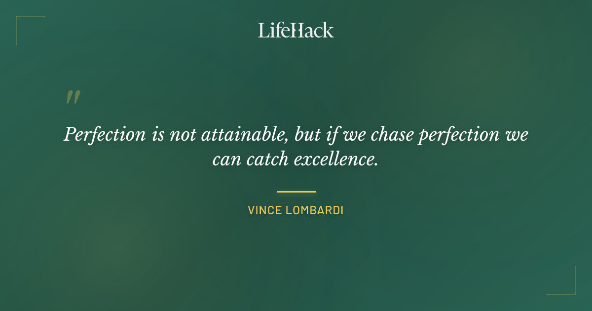 Quote by Vince Lombardi