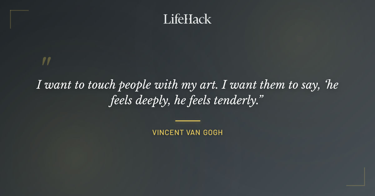 Quote by Vincent van Gogh