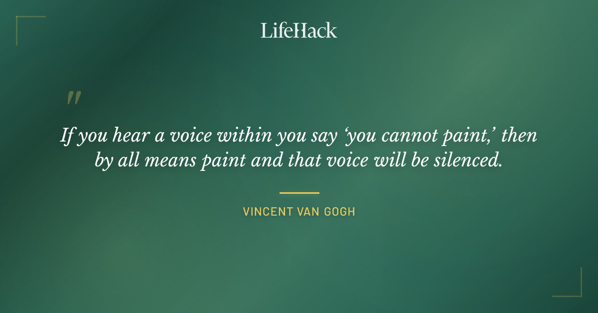 Quote by Vincent van Gogh