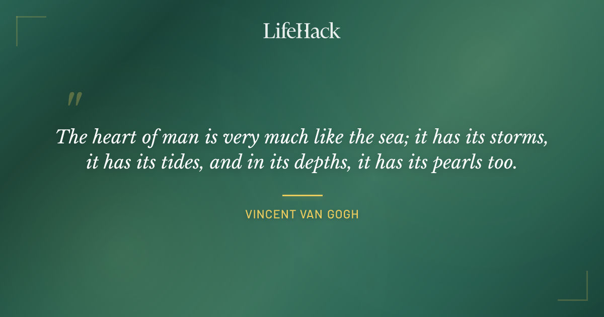 Quote by Vincent van Gogh
