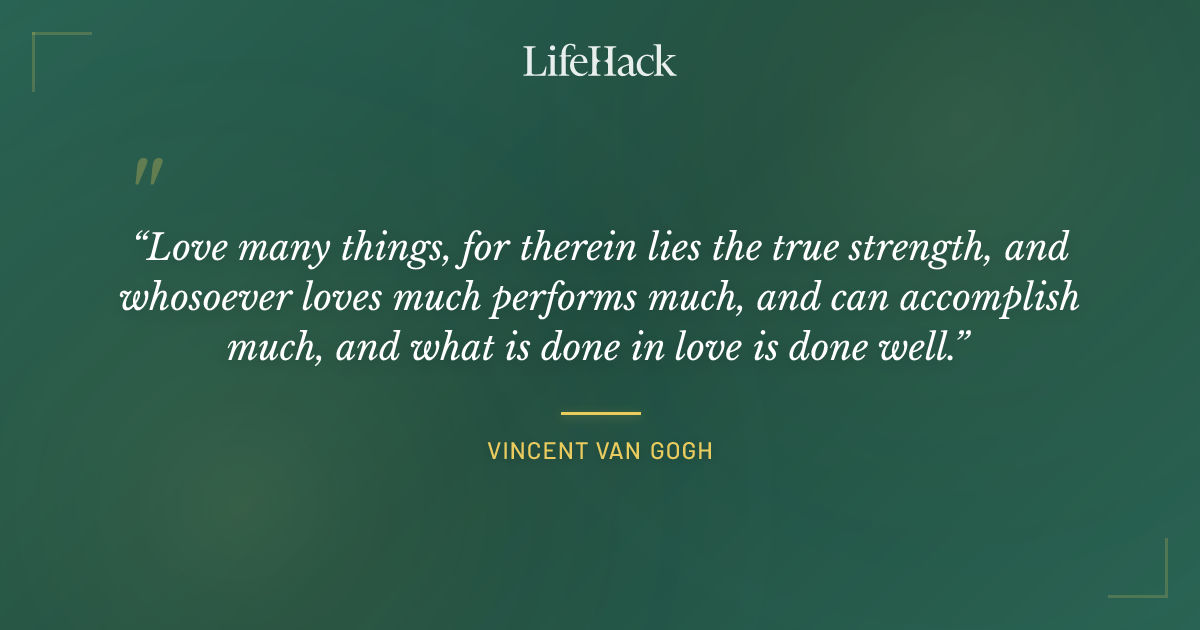 Quote by Vincent van Gogh