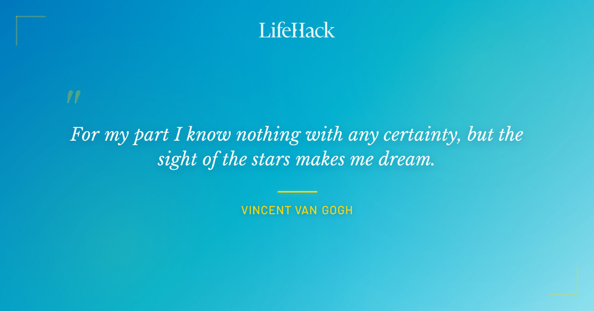 Quote by Vincent van Gogh