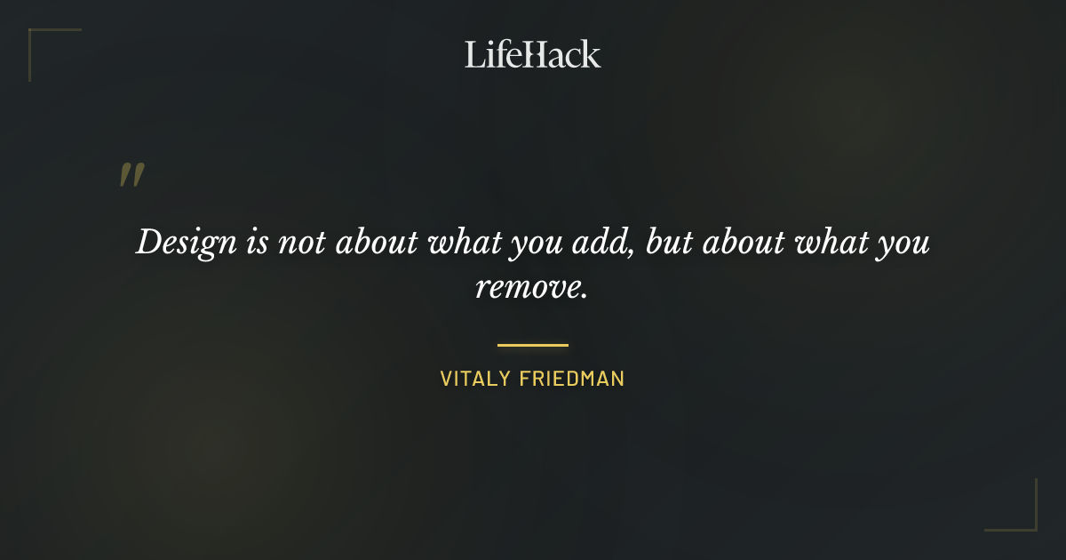Quote by Vitaly Friedman