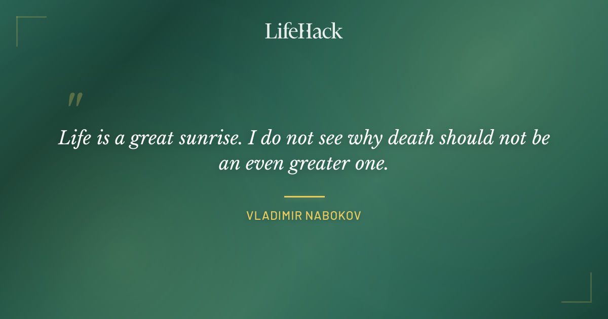 Quote by Vladimir Nabokov