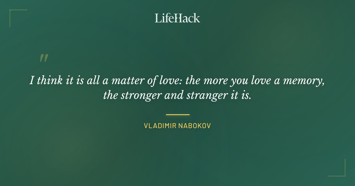 Quote by Vladimir Nabokov