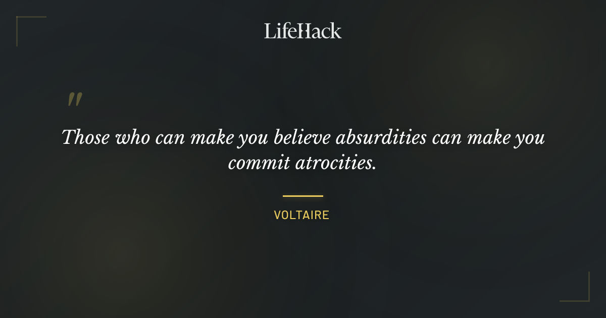 Quote by Voltaire
