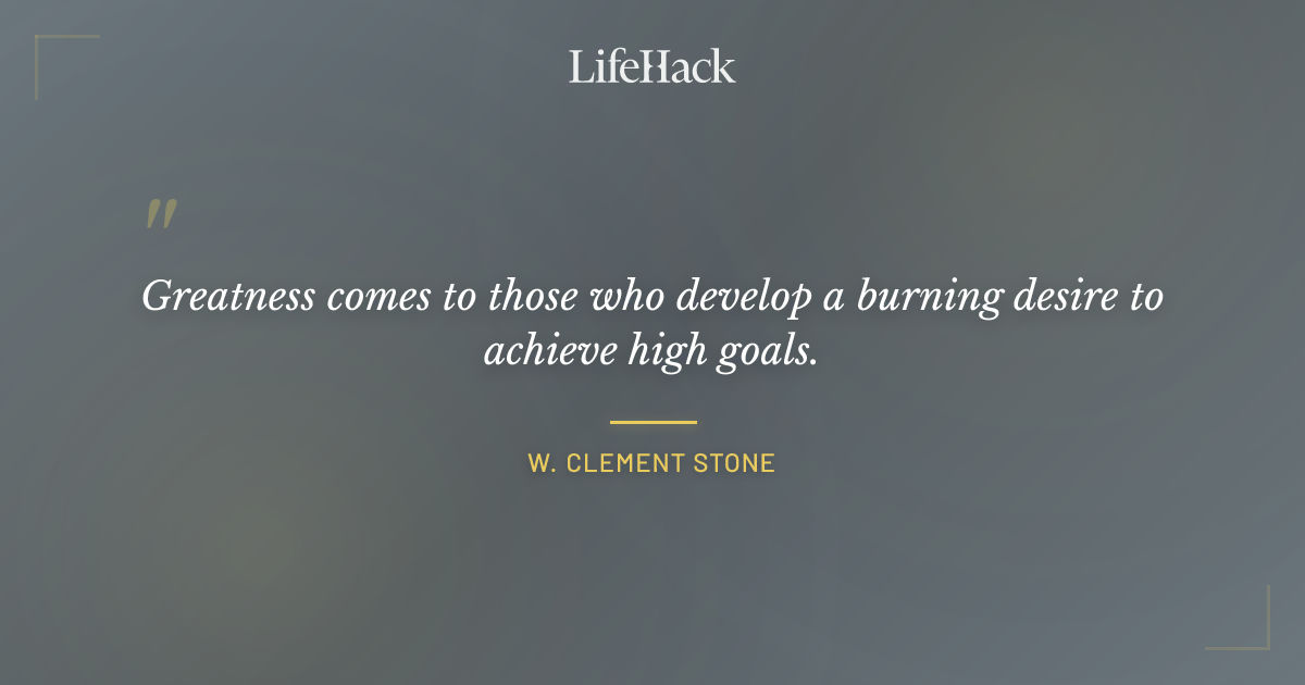 Quote by W. Clement Stone