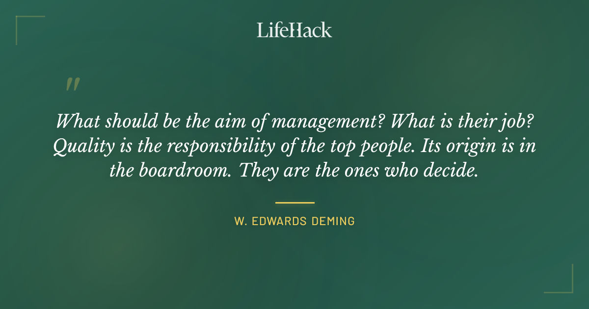 Quote by W. Edwards Deming