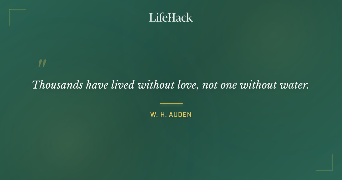 Quote by W. H. Auden
