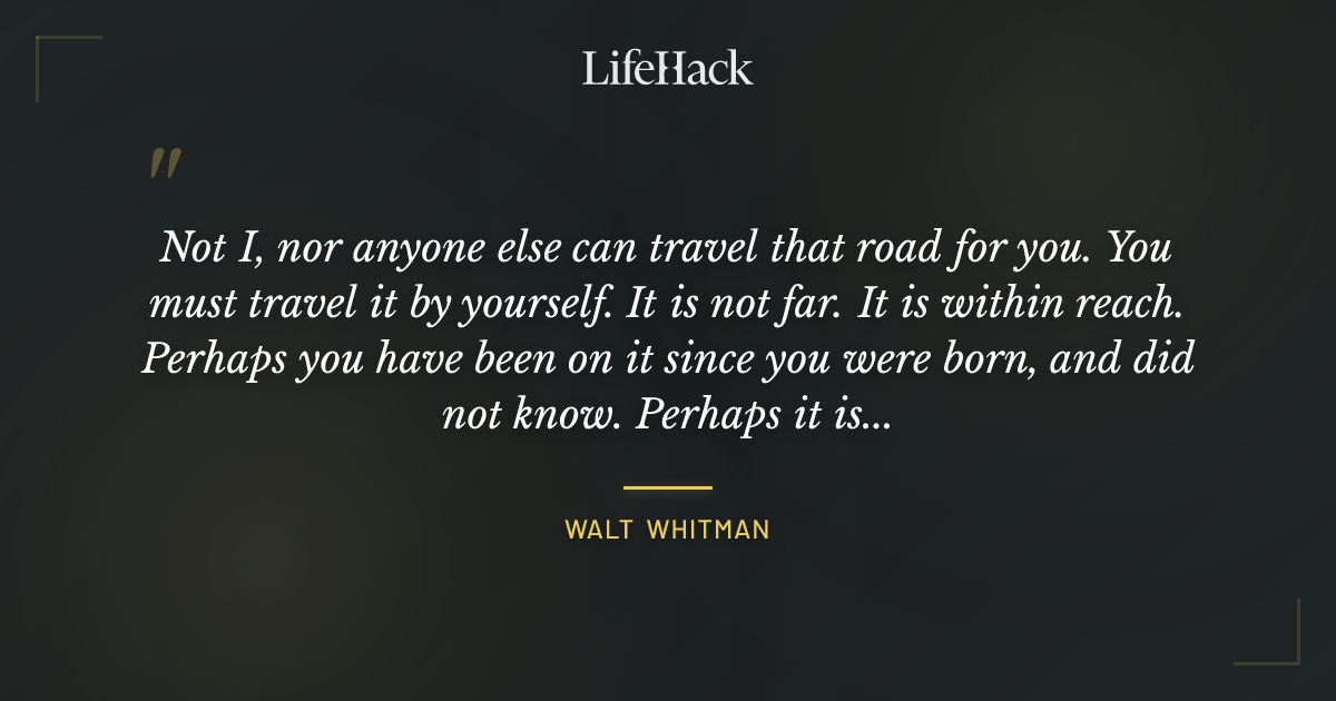 Quote by Walt Whitman