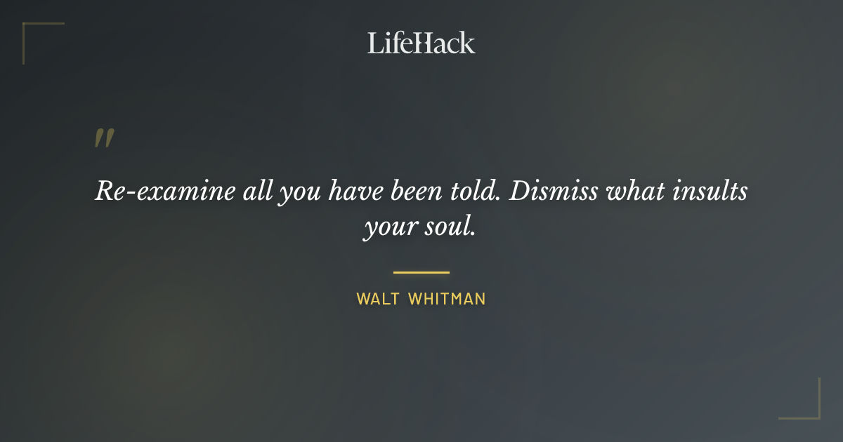 Quote by Walt Whitman