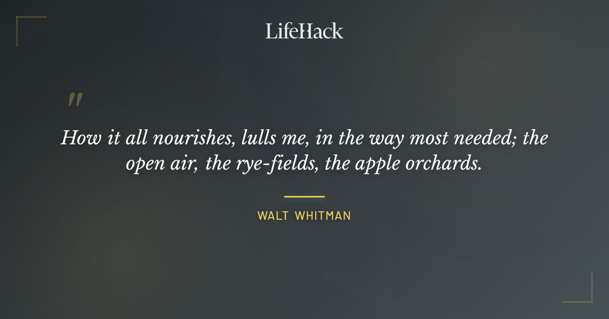 Quote by Walt Whitman