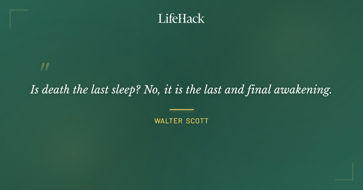 Quote by Walter Scott