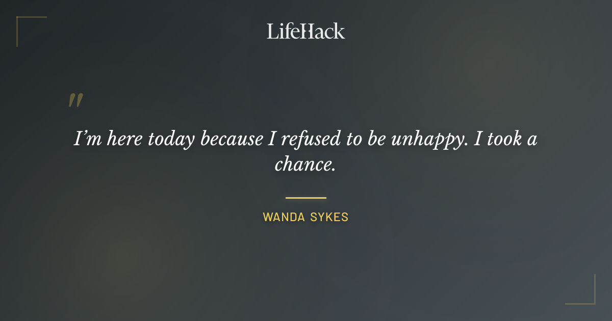 Quote by Wanda Sykes
