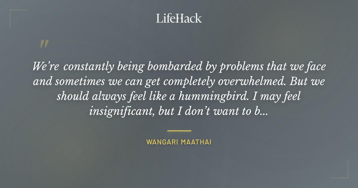 Quote by Wangari Maathai