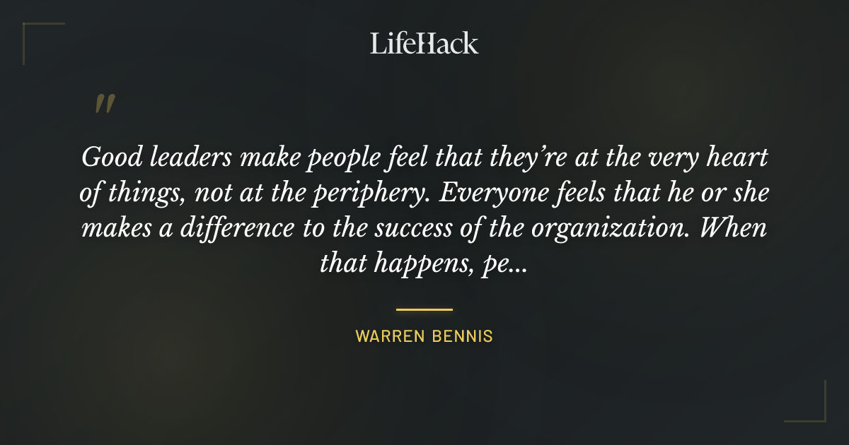 Quote by Warren Bennis