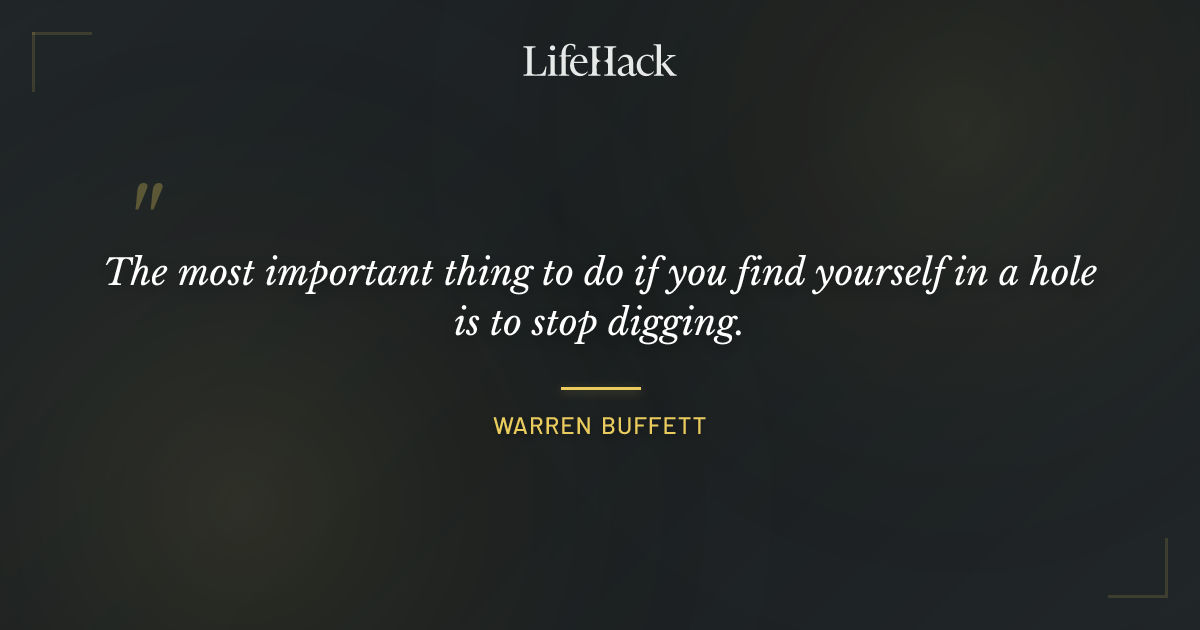 Quote by Warren Buffett
