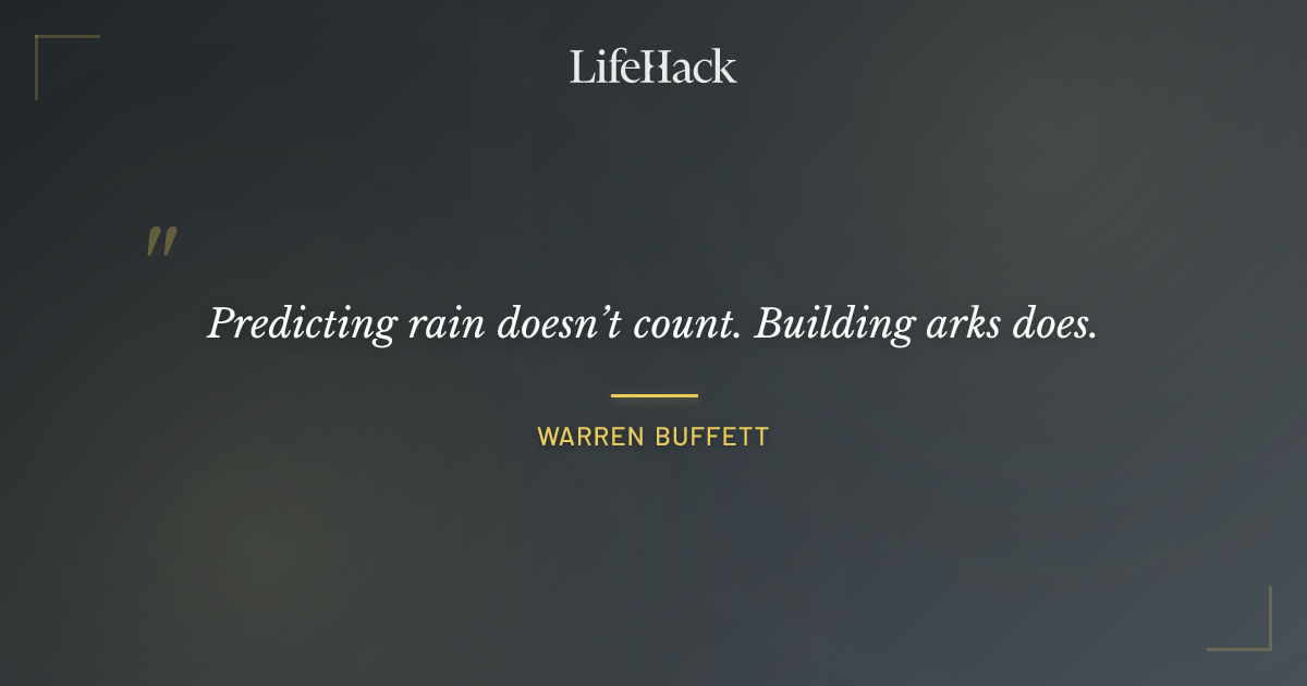 Quote by Warren Buffett