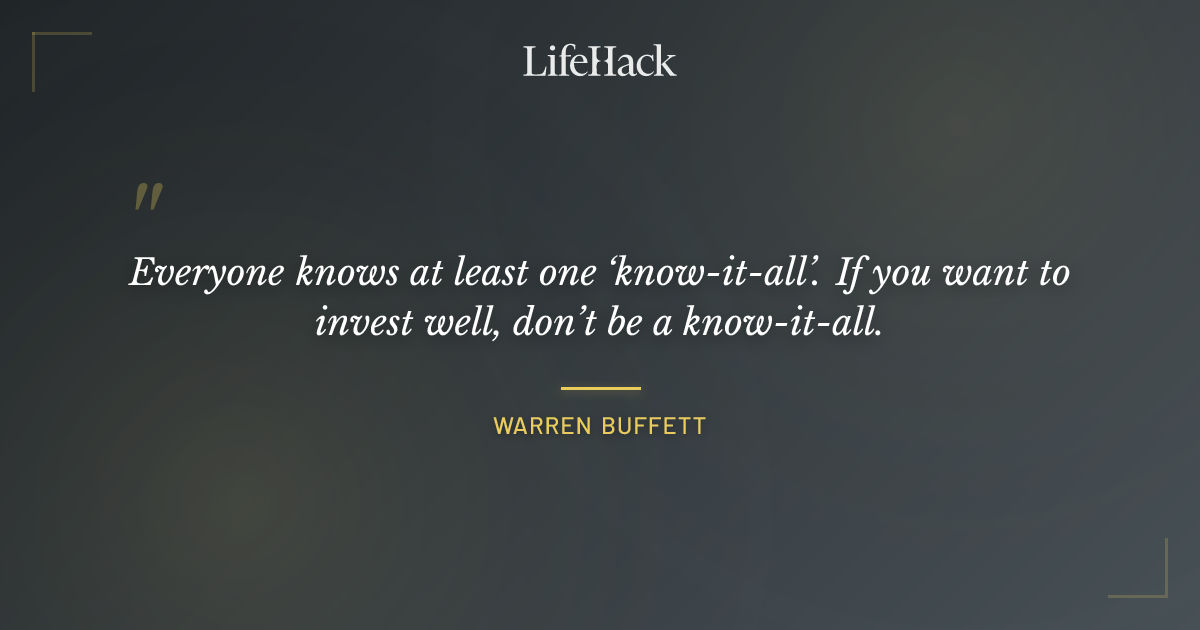 Quote by Warren Buffett