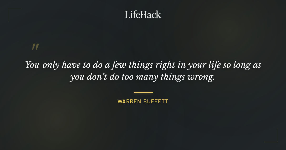 Quote by Warren Buffett