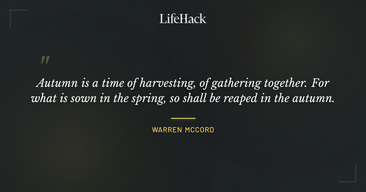 Quote by Warren McCord