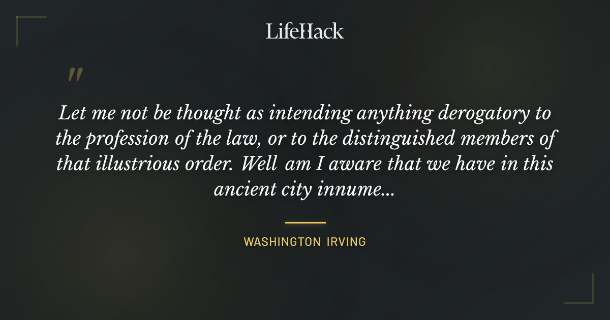 Quote by Washington Irving