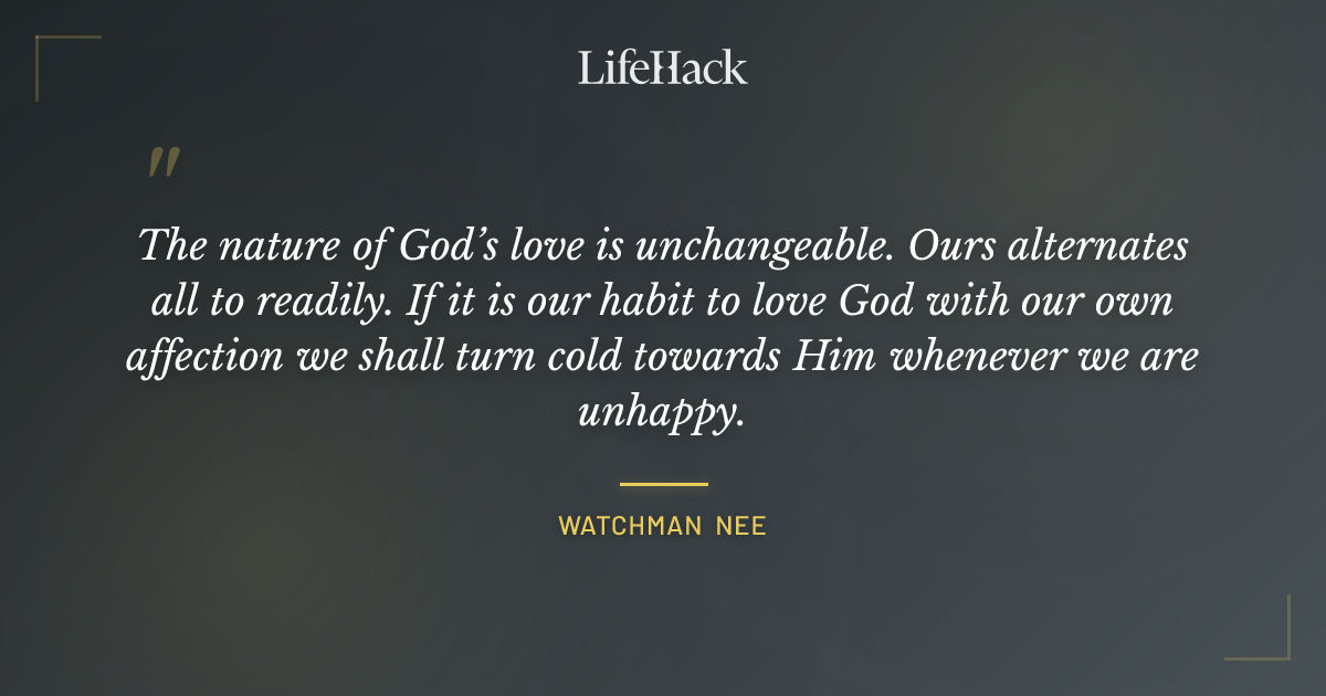 Quote by Watchman Nee