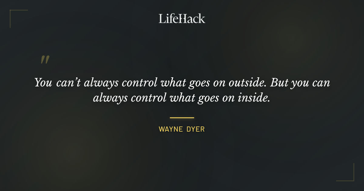 Quote by Wayne Dyer