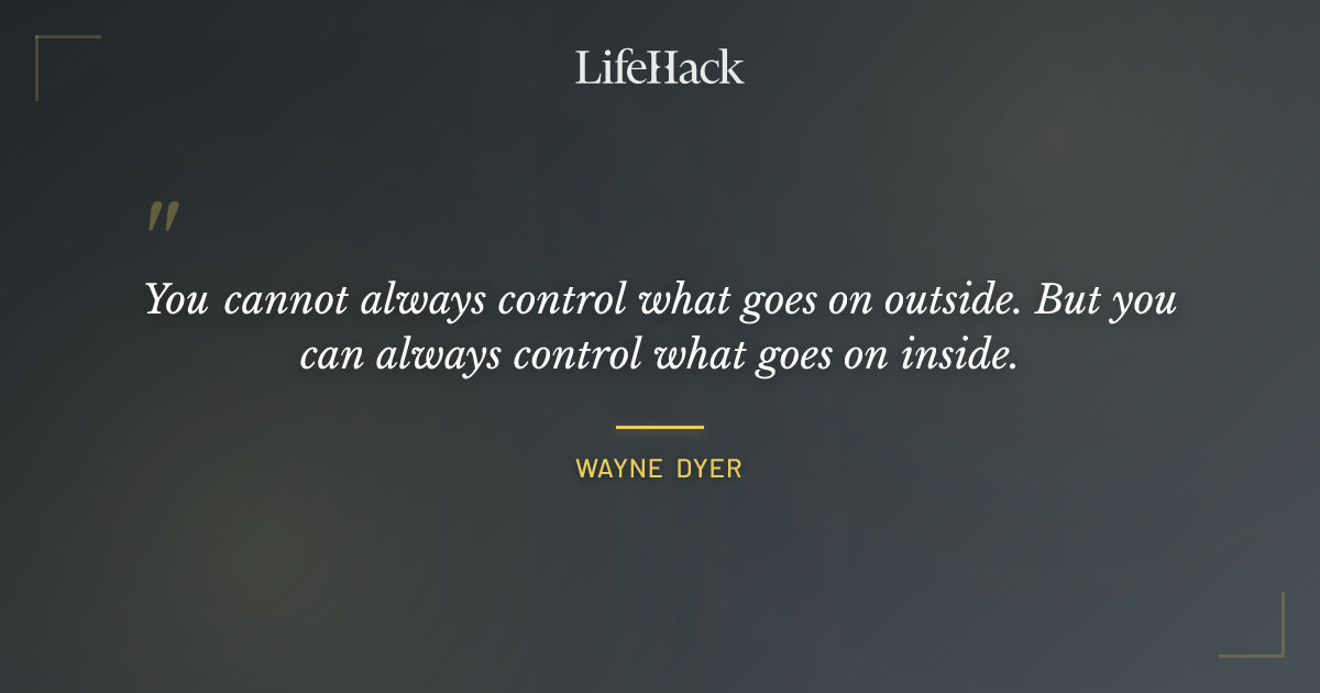 Quote by Wayne Dyer
