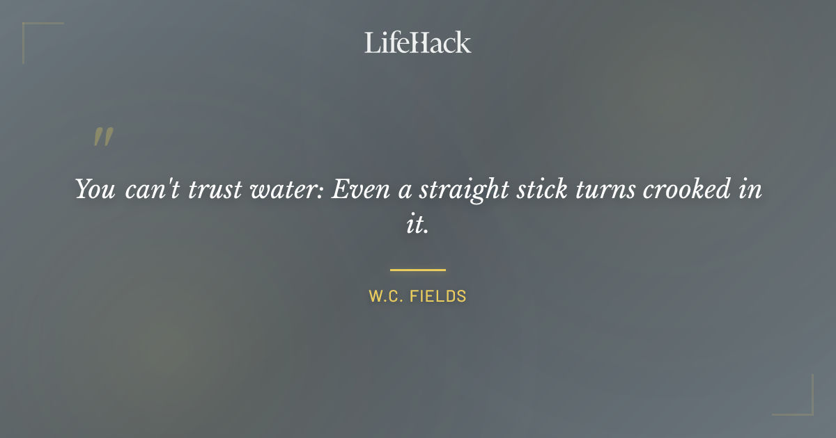 Quote by W.C. Fields